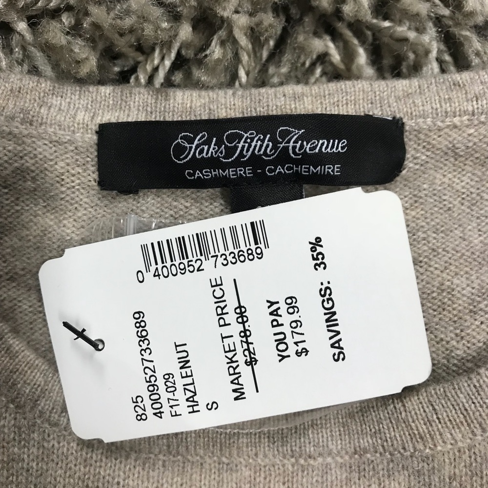 100% cashmere sweater tan bell sleeves top blouse - Picture 3 of 4